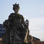 Carved statue at Place de la Concorde