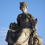 Carved statue at Place de la Concorde