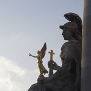 Carved statue at Place de la Concorde