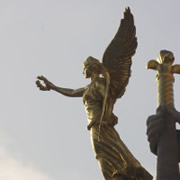 Carved statue at Place de la Concorde