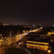 Hotel outside at Paris suburb