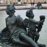 Carved statue at Chateau de Versailles