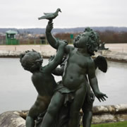 Carved statue at Chateau de Versailles