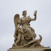 Carved statue at Chateau de Versailles