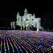 公園內的重點項目‧光の花の庭。