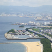 福岡塔上。