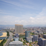 福岡塔上。