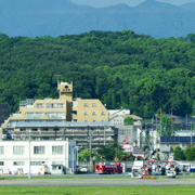 福岡機場跑道。