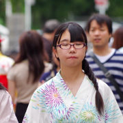 Yukatadekin祭街頭。