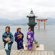 宮島神社內。