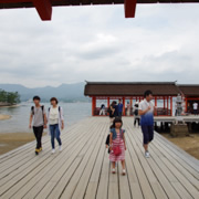 宮島神社內。