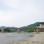 來到岩國市的錦帶橋。