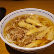 天婦羅牛肉烏冬。