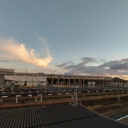 夕陽西下既新山口駅。