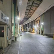 夜遊本通り商店街。