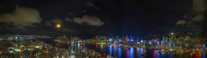 維多利亞港夜景@天際100