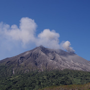 櫻島火山又在爆發中。