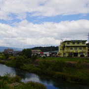 前往熊本的路上。