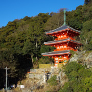 岐阜公園內的三重塔。