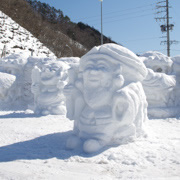 雪雕。