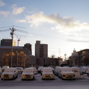 感受一下晚上的雪景之後。