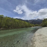 大正池前行。