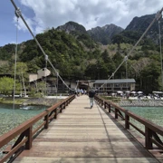 河童橋上。