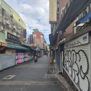 未營業嘅士林夜市。