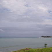 離開六十石山，繞過山路返回海邊。