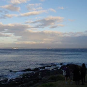 海岸線景色。