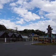 相模湖駅外。