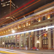 Candian Pacific Railway Station夜景。