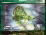 Stanley Park的地圖。 