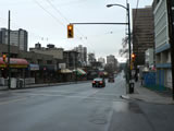 Robson Street，終於等到沒有下雨的一天。