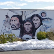 似乎每個來的人也要影這一個的壁畫，但真的沒有甚麼的特別。